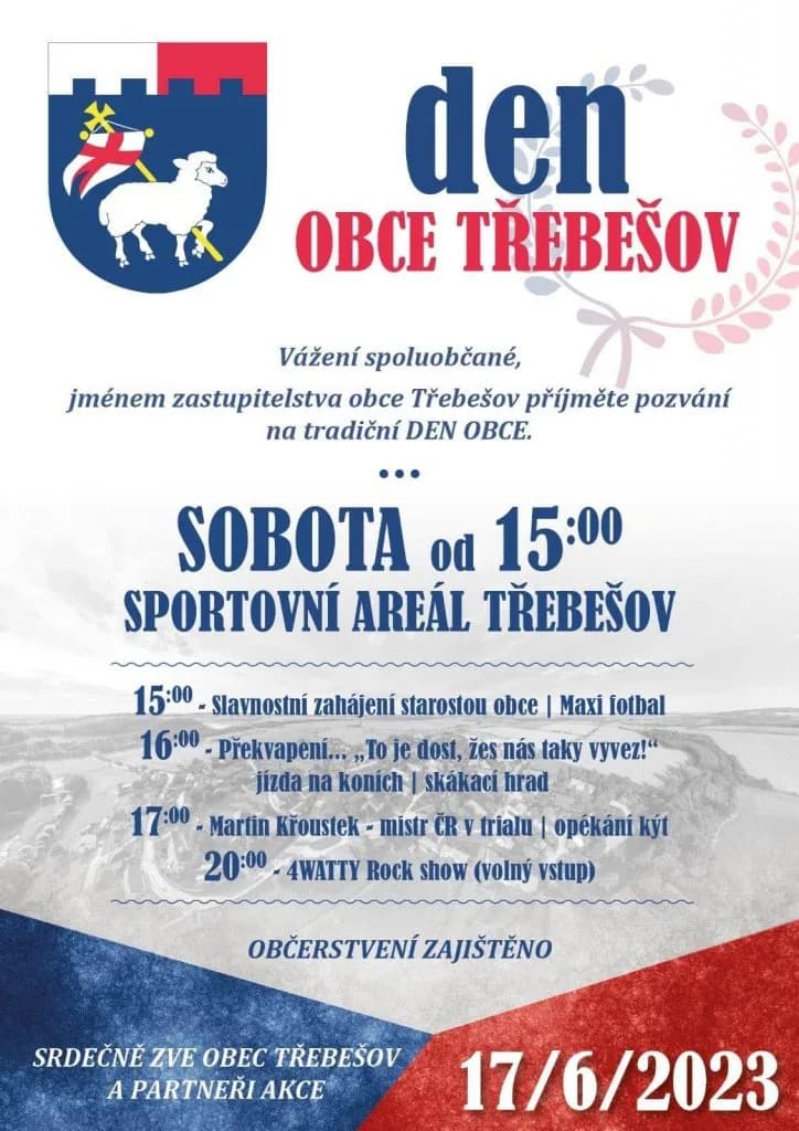 Pozvánka: 17.6.2023 Třebešov