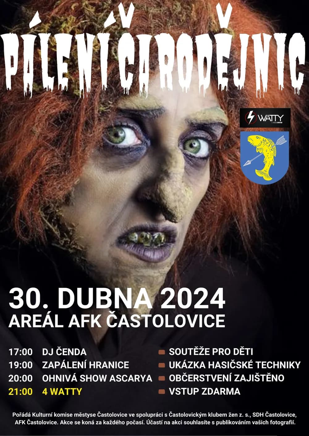 Pozvánka: Čarodějnice Častolovice 30.4.2024